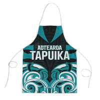 Aotearoa Tapuika Apron New Zealand Traditional Maori Pattern DT05 Teal - Polynesian Pride