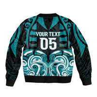 Custom Aotearoa Tapuika Bomber Jacket New Zealand Traditional Maori Pattern DT05 - Polynesian Pride