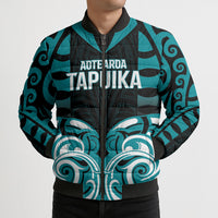 Custom Aotearoa Tapuika Bomber Puffer Jacket New Zealand Traditional Maori Pattern DT05 - Polynesian Pride