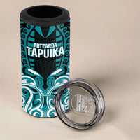 Custom Aotearoa Tapuika 4 in 1 Can Cooler Tumbler New Zealand Traditional Maori Pattern DT05 - Polynesian Pride