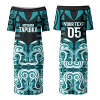 Custom Aotearoa Tapuika Couples Matching Puletasi and Hawaiian Shirt New Zealand Traditional Maori Pattern DT05 - Polynesian Pride