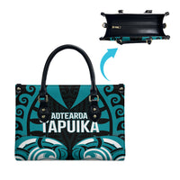 Aotearoa Tapuika Leather Bag New Zealand Traditional Maori Pattern DT05 - Polynesian Pride
