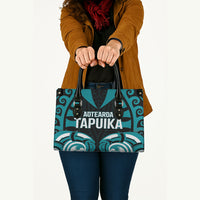 Aotearoa Tapuika Leather Bag New Zealand Traditional Maori Pattern DT05 - Polynesian Pride