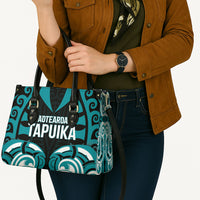 Aotearoa Tapuika Leather Bag New Zealand Traditional Maori Pattern DT05 - Polynesian Pride