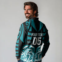 Custom Aotearoa Tapuika Long Sleeve Polo Shirt New Zealand Traditional Maori Pattern DT05 - Polynesian Pride