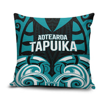 Aotearoa Tapuika Pillow Cover New Zealand Traditional Maori Pattern DT05 Teal - Polynesian Pride