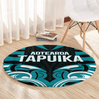 Aotearoa Tapuika Round Carpet New Zealand Traditional Maori Pattern DT05 - Polynesian Pride