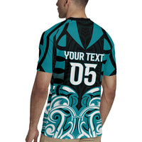 Custom Aotearoa Tapuika Rugby Jersey New Zealand Traditional Maori Pattern DT05 - Polynesian Pride