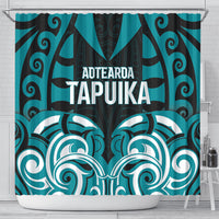 Aotearoa Tapuika Shower Curtain New Zealand Traditional Maori Pattern DT05 - Polynesian Pride