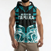 Custom Aotearoa Tapuika Sleeveless Hoodie New Zealand Traditional Maori Pattern DT05 - Polynesian Pride