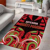 Aotearoa Ngati Maru Area Rug New Zealand Traditional Maori Pattern DT05 - Polynesian Pride