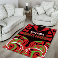 Aotearoa Ngati Maru Area Rug New Zealand Traditional Maori Pattern DT05 - Polynesian Pride
