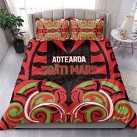Aotearoa Ngati Maru Bedding Set New Zealand Traditional Maori Pattern DT05 - Polynesian Pride