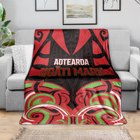 Aotearoa Ngati Maru Blanket New Zealand Traditional Maori Pattern DT05 - Polynesian Pride