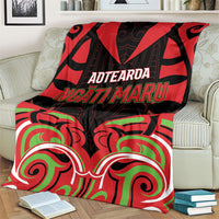 Aotearoa Ngati Maru Blanket New Zealand Traditional Maori Pattern DT05 - Polynesian Pride