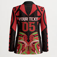 Custom Aotearoa Ngati Maru Blazer New Zealand Traditional Maori Pattern DT05 - Polynesian Pride