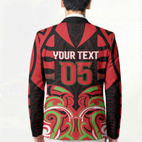 Custom Aotearoa Ngati Maru Blazer New Zealand Traditional Maori Pattern DT05 - Polynesian Pride