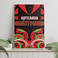 Aotearoa Ngati Maru Canvas Wall Art New Zealand Traditional Maori Pattern DT05 - Polynesian Pride