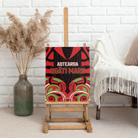 Aotearoa Ngati Maru Canvas Wall Art New Zealand Traditional Maori Pattern DT05 - Polynesian Pride
