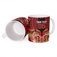 Custom Aotearoa Ngati Maru Ceramic Mug New Zealand Traditional Maori Pattern DT05 - Polynesian Pride