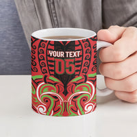 Custom Aotearoa Ngati Maru Ceramic Mug New Zealand Traditional Maori Pattern DT05 - Polynesian Pride