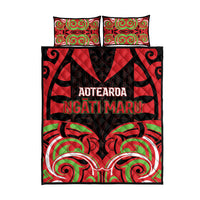 Aotearoa Ngati Maru Quilt Bed Set New Zealand Traditional Maori Pattern DT05 - Polynesian Pride