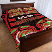 Aotearoa Ngati Maru Quilt Bed Set New Zealand Traditional Maori Pattern DT05 - Polynesian Pride