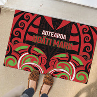 Aotearoa Ngati Maru Rubber Doormat New Zealand Traditional Maori Pattern DT05 - Polynesian Pride