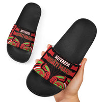 Aotearoa Ngati Maru Slide Sandals New Zealand Traditional Maori Pattern DT05 - Polynesian Pride