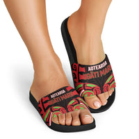 Aotearoa Ngati Maru Slide Sandals New Zealand Traditional Maori Pattern DT05 - Polynesian Pride