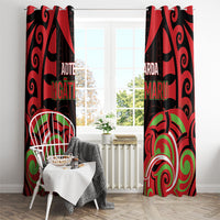 Aotearoa Ngati Maru Window Curtain New Zealand Traditional Maori Pattern DT05 - Polynesian Pride