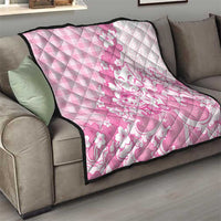 Pink Palaka Hawaiian And Japanese Quilt Maneki Neko And Sakura Bloom DT05 - Polynesian Pride