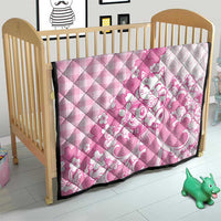 Pink Palaka Hawaiian And Japanese Quilt Maneki Neko And Sakura Bloom DT05 - Polynesian Pride