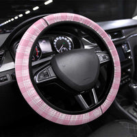 Pink Palaka Hawaiian And Japanese Steering Wheel Cover Maneki Neko And Sakura Bloom