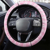 Pink Palaka Hawaiian And Japanese Steering Wheel Cover Maneki Neko And Sakura Bloom