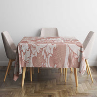 Beige Palaka Hawaiian And Japanese Tablecloth Maneki Neko And Sakura Bloom