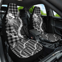 Black Hawaii Palaka Cowboy Turtle Car Seat Cover Hawaiian Paniolo Puakenikeni Maile Lei DT05 One Size Black - Polynesian Pride