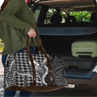 Black Hawaii Palaka Cowboy Turtle Travel Bag Hawaiian Paniolo Puakenikeni Maile Lei