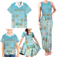 Custom Hawaii Surfing Family Matching Tank Maxi Dress and Hawaiian Shirt He'e Nalu DT05 - Polynesian Pride