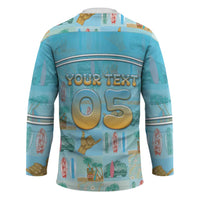 Custom Hawaii Surfing Hockey Jersey He'e Nalu