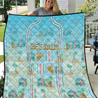 Hawaii Surfing Quilt He'e Nalu DT05 Blue - Polynesian Pride