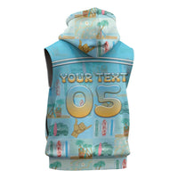 Custom Hawaii Surfing Sleeveless Hoodie He'e Nalu