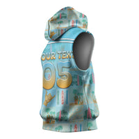 Custom Hawaii Surfing Sleeveless Hoodie He'e Nalu