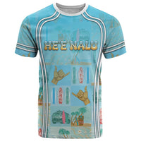 Custom Hawaii Surfing T Shirt He'e Nalu