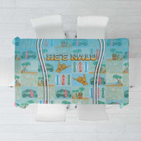 Hawaii Surfing Tablecloth He'e Nalu DT05 Blue - Polynesian Pride