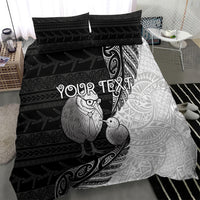 Personalised New Zealand Father's Day Bedding Set Papa Kiwi Bird Tribal Pattern DT05 - Polynesian Pride