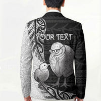 Personalised New Zealand Father's Day Blazer Papa Kiwi Bird Tribal Pattern DT05 - Polynesian Pride