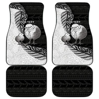 Personalised New Zealand Father's Day Car Mats Papa Kiwi Bird Tribal Pattern DT05 - Polynesian Pride