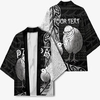 Personalised New Zealand Father's Day Kimono Papa Kiwi Bird Tribal Pattern DT05 - Polynesian Pride