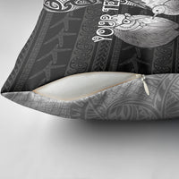 Personalised New Zealand Father's Day Pillow Cover Papa Kiwi Bird Tribal Pattern DT05 - Polynesian Pride